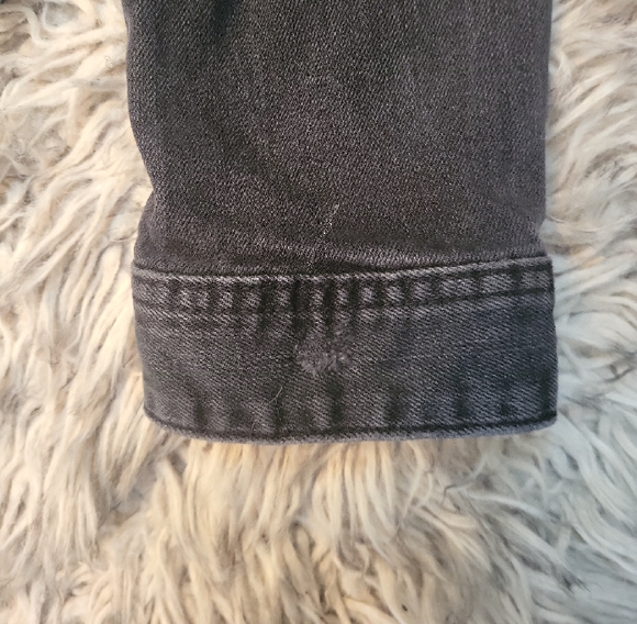 Guess Charcoal Jacket with Gold Accents - Picture 3 of 6